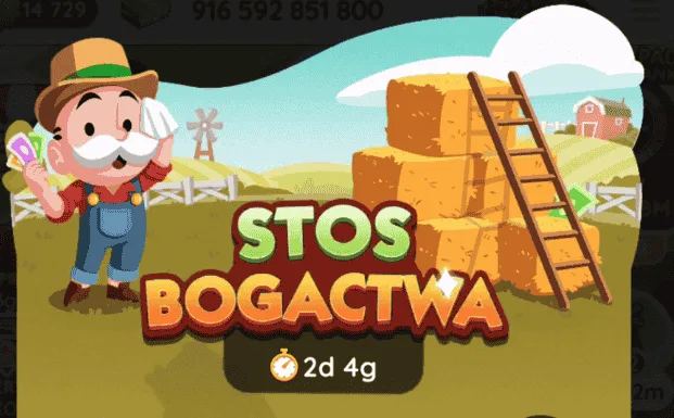 Wydarzenie Monopoly Go Stos Bogactwa (lista nagród)